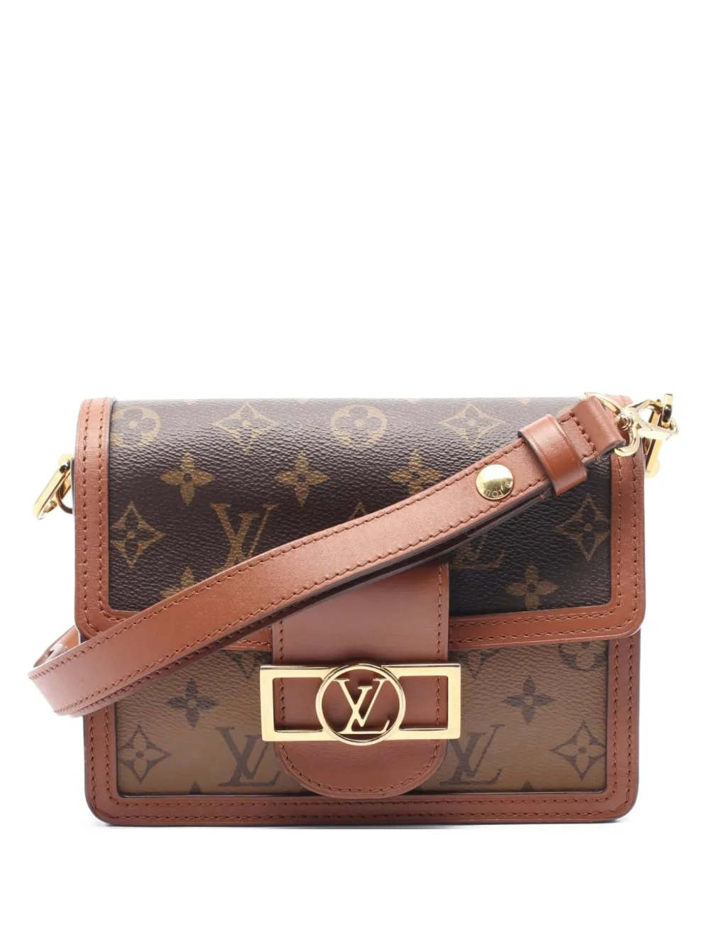 Louis Vuitton Pre-Owned 2021 ドーフィーヌ ショルダーバッグ ミニ - ブラウン Louis Vuitton Pre-Owned 2021 ドーフィーヌ ショルダーバッグ ミニ - ブラウン