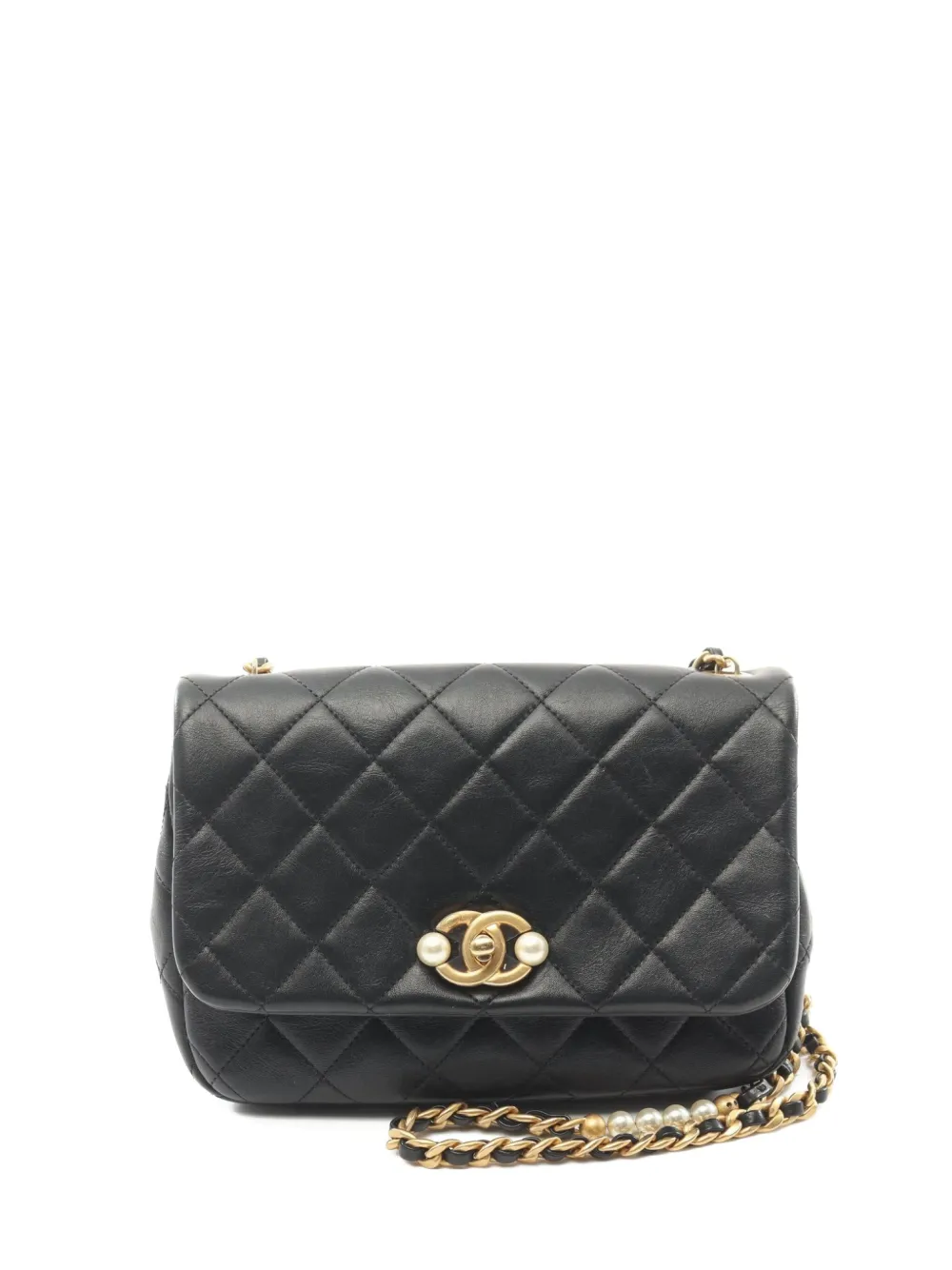 CHANEL Pre-Owned 2021 キルティング ショルダーバッグ - ブラック CHANEL Pre-Owned 2021 キルティング ショルダーバッグ - ブラック