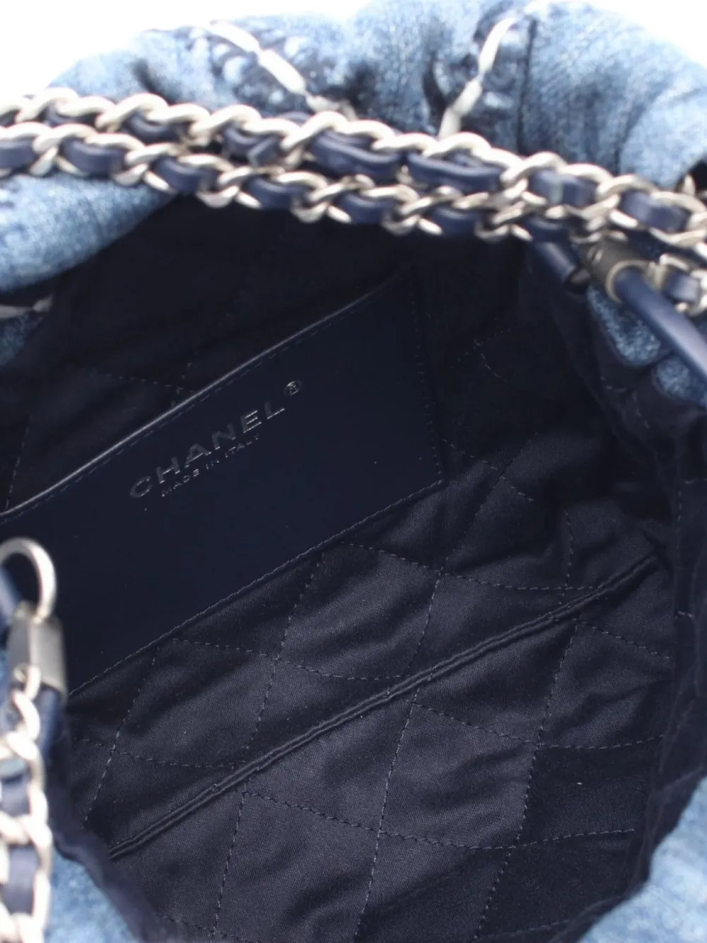 Pre-owned Chanel 2021 Mini 22 Shoulder Bag In Blue