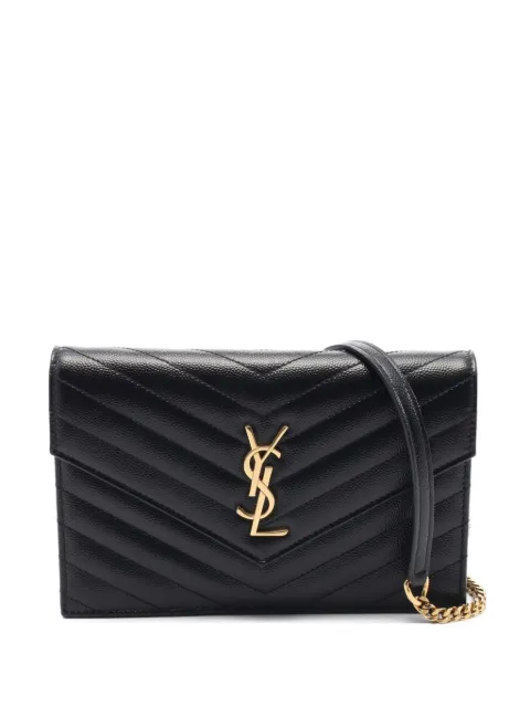 Saint Laurent Pre-Owned 2010s Cassandre chain wallet 