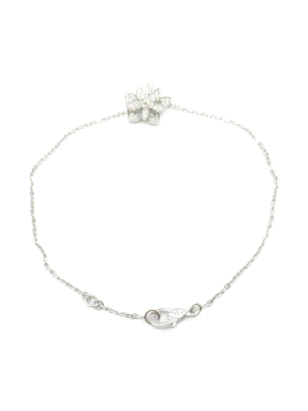 Van Cleef & Arpels Pre-Owned 2010s 18K white gold Lotus diamond bracelet | Image 2