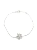 Van Cleef & Arpels Pre-Owned 2010s 18K white gold Lotus diamond bracelet - Silver