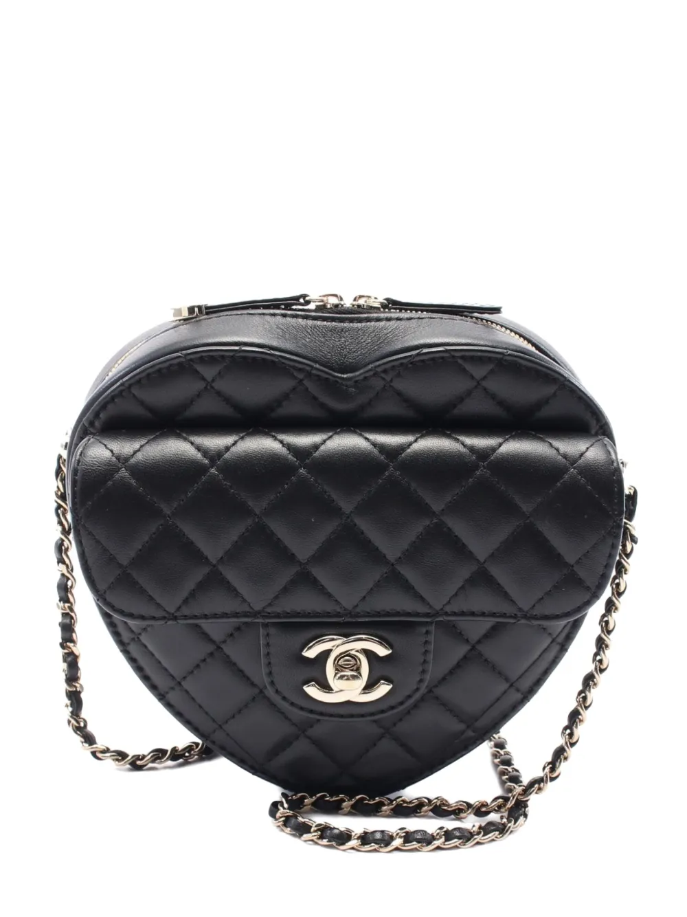CHANEL Pre-Owned sac à main Matelasse Heart Chain (2021) | noir | Image 1