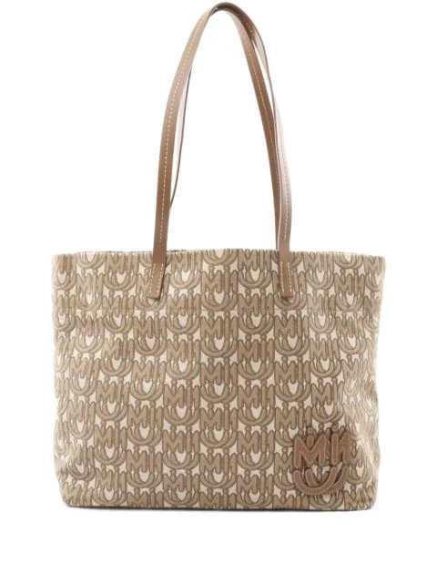 Miu Miu Pre-Owned 2010s logo-jacquard tote bag