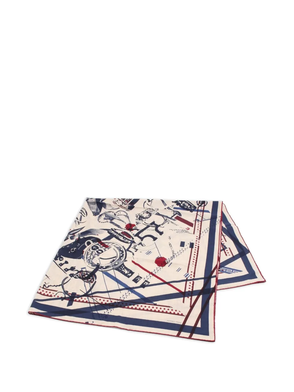 Pre-owned Hermes 2000s Concours D'etriers Scarf