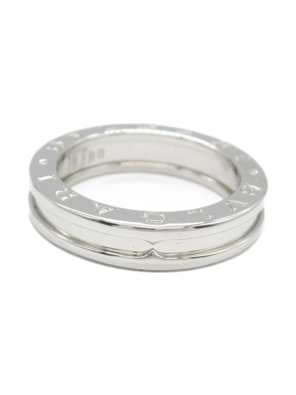 Bvlgari Pre-Owned 2010s B.Zero1 リング 18Kホワイトゴールド - シルバートーン Bvlgari Pre-Owned 2010s B.Zero1 リング 18Kホワイトゴールド - シルバートーン