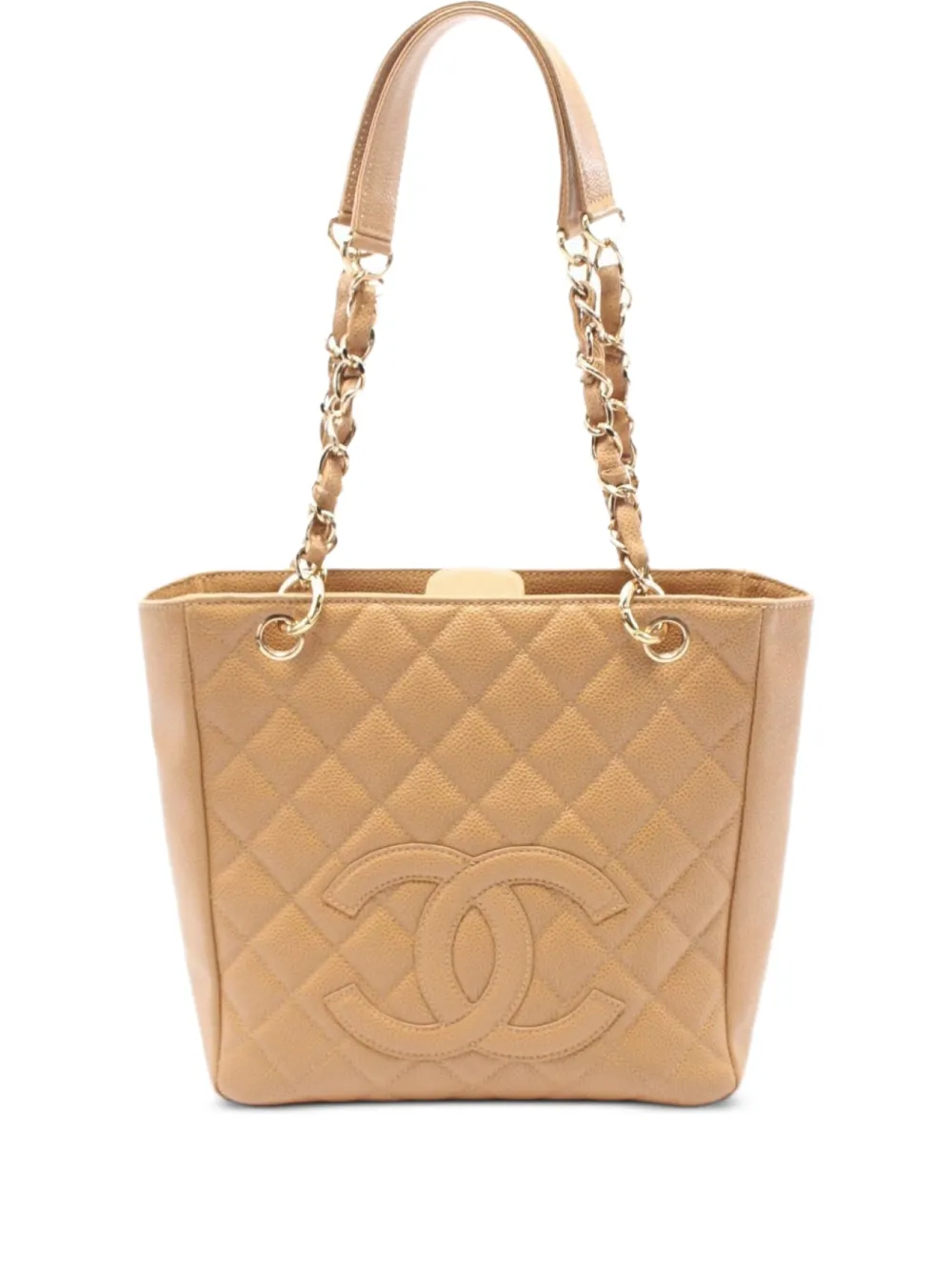 Pre-owned Chanel 2003-2004 Matelassé Caviar-leather Tote Bag