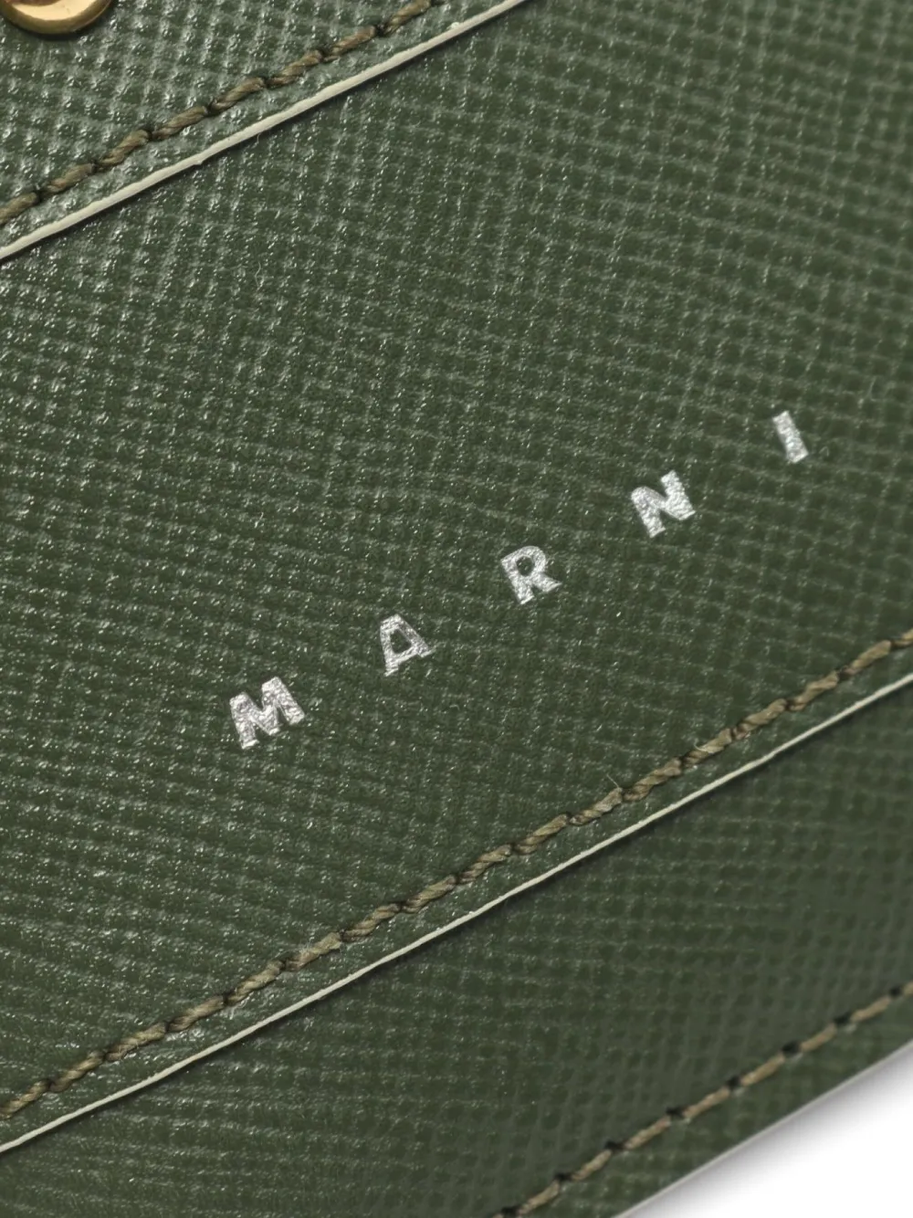 Pre-owned Marni 2000s Leather Wallet In Green