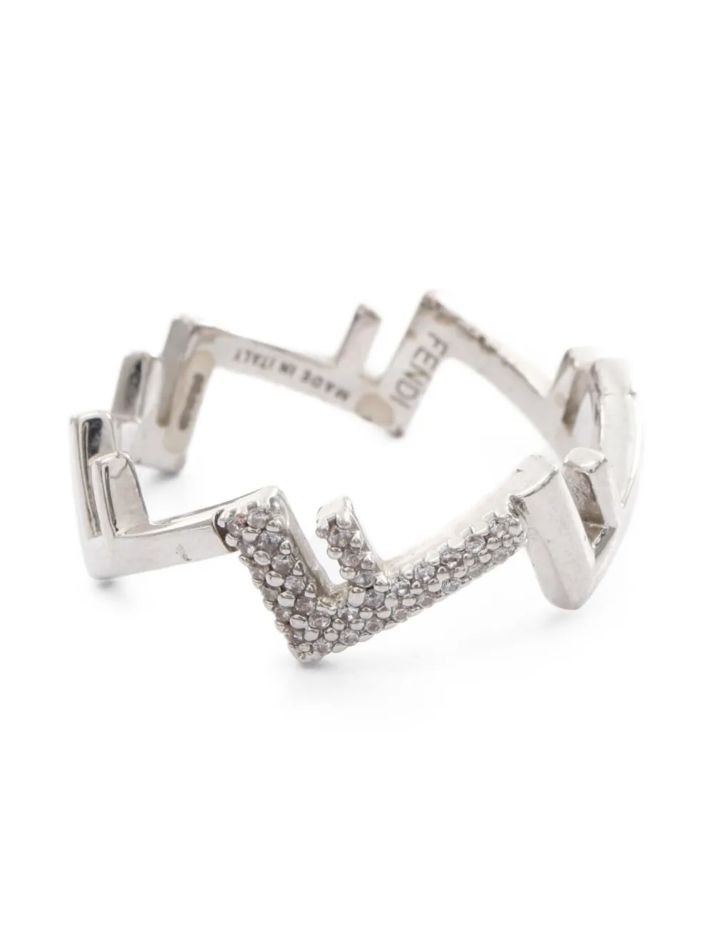 Pre-owned Fendi 2010s Five Rings Ring