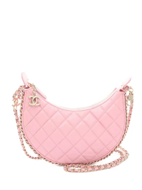CHANEL Pre-Owned 2021 small diamond-quilted shoulder bag
