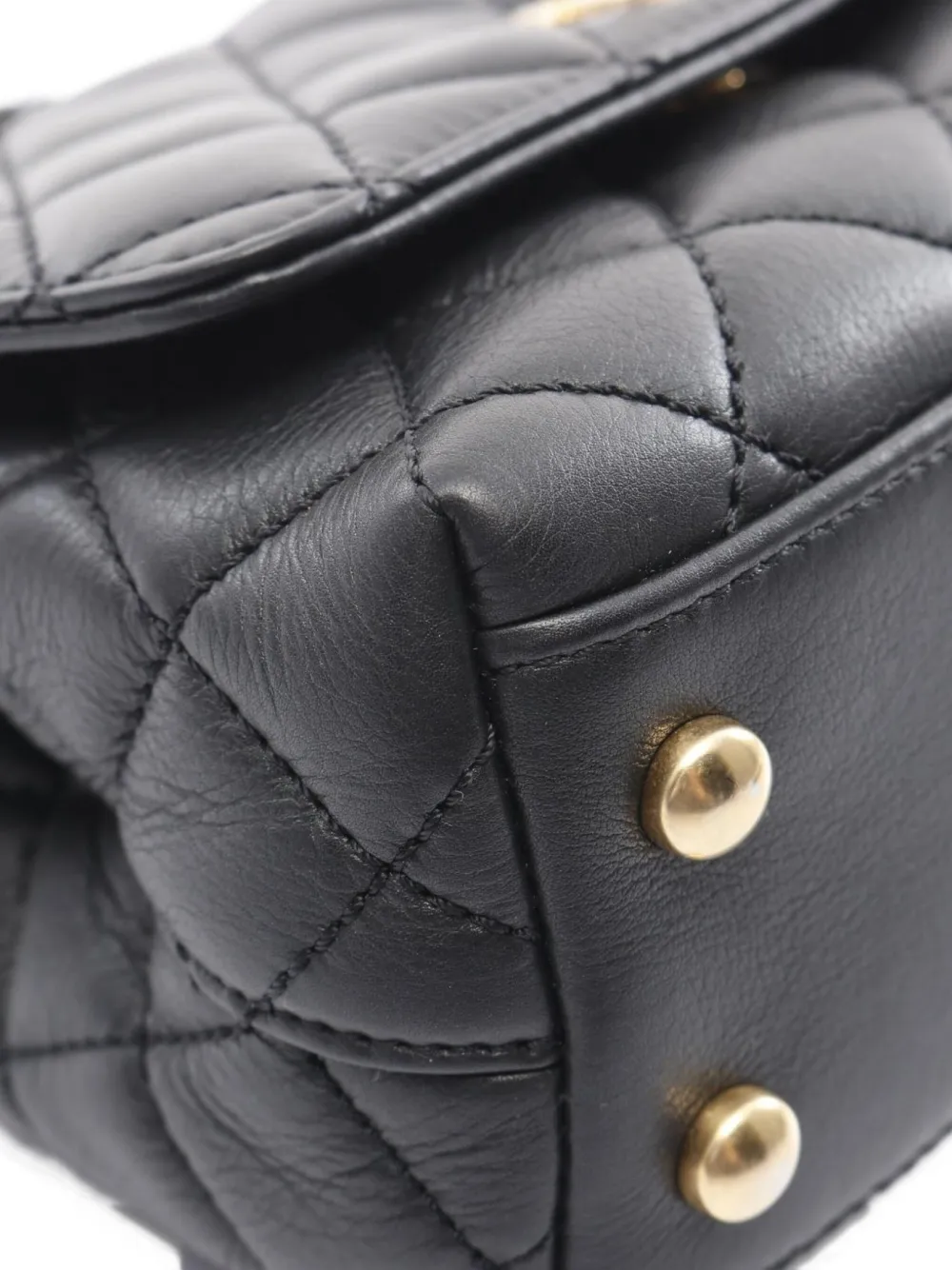 Pre-owned Chanel 2021 Coco Handle Handbag In Black