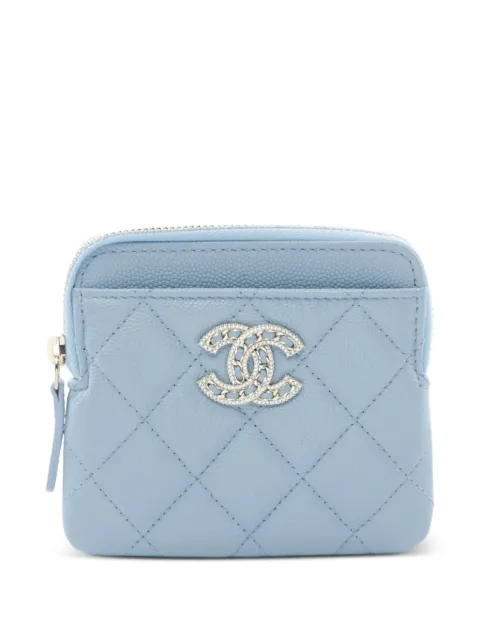 CHANEL Pre-Owned 2021 rhinestone-embellished wallet