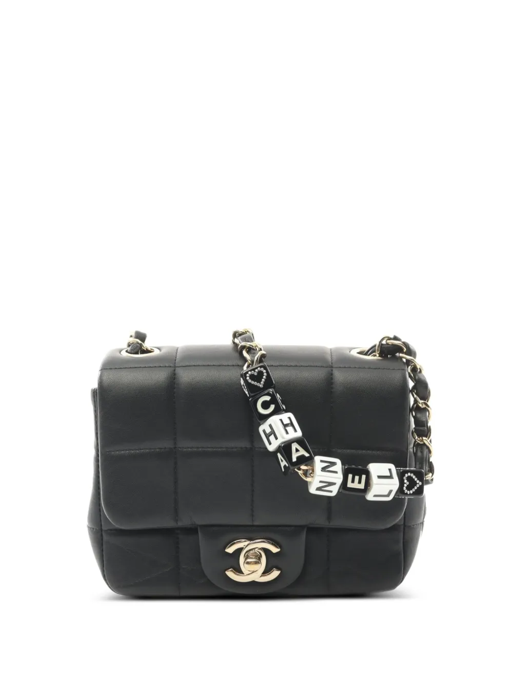CHANEL Pre-Owned 2021 ミニ フラップ ショルダーバッグ - ブラック CHANEL Pre-Owned 2021 ミニ フラップ ショルダーバッグ - ブラック