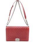 CHANEL Pre-Owned 2014 Boy Chanel shoulder bag - Red