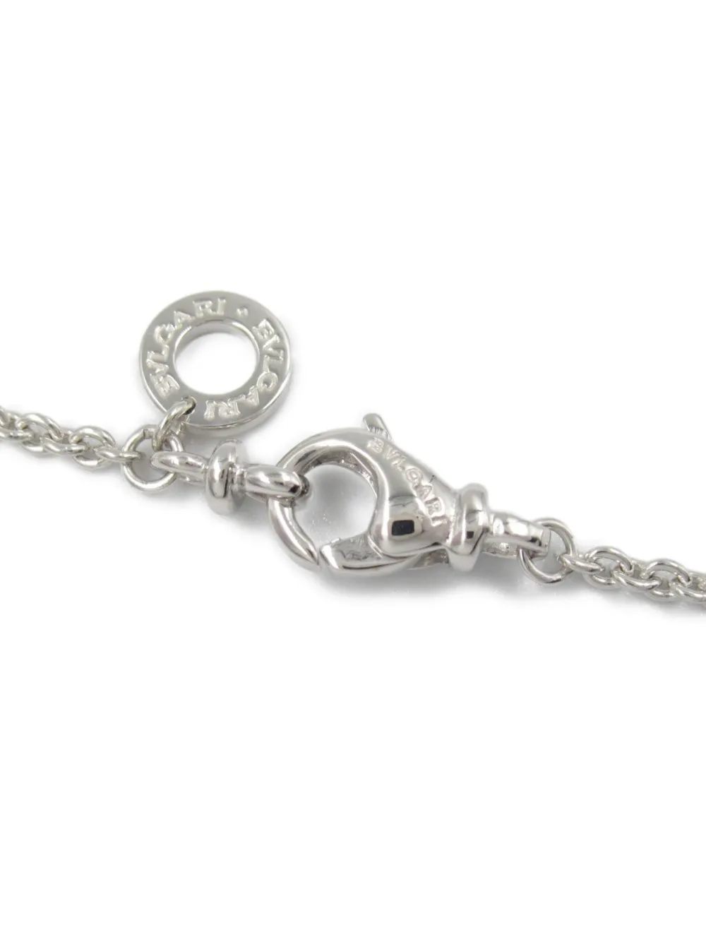 Pre-owned Bvlgari 2010s 18k White Gold   Diamond Pendant Necklace