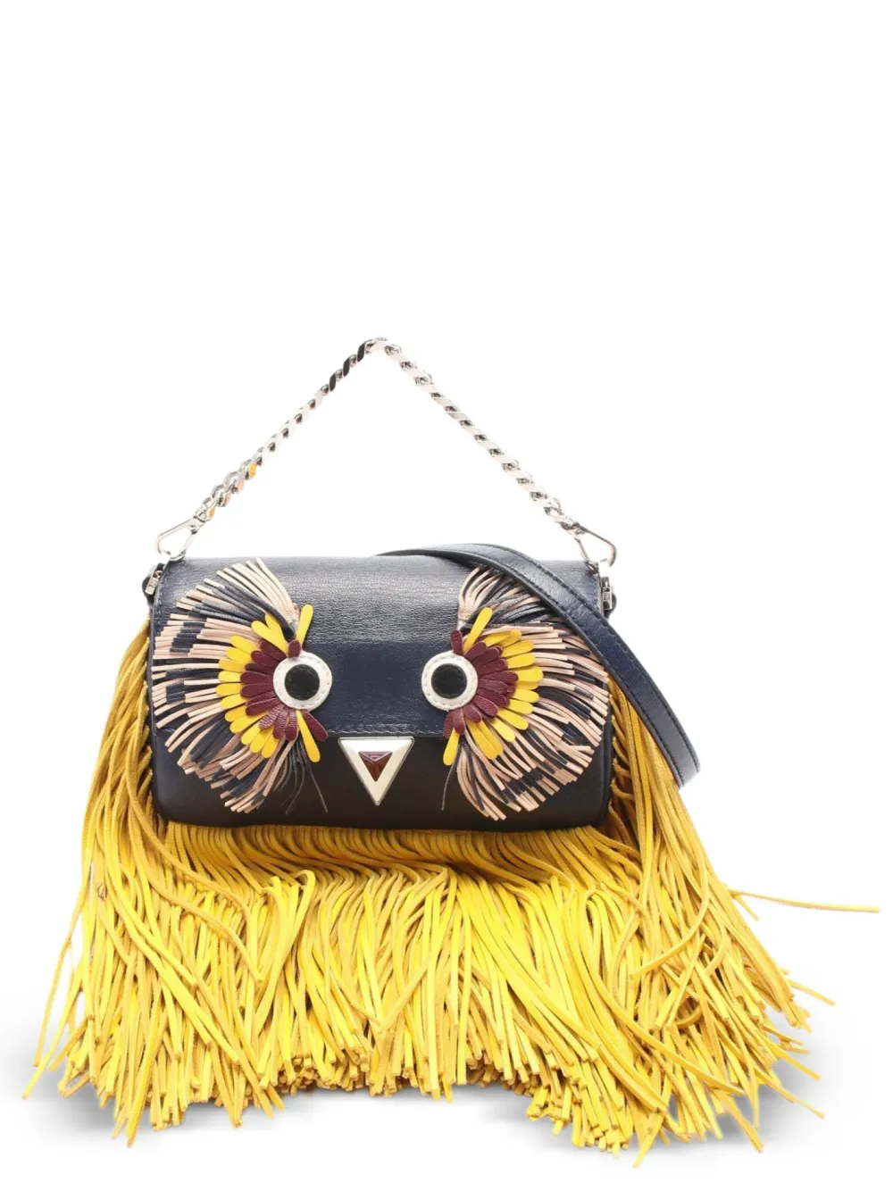 Fendi Pre-Owned 2010s micro leather shoulder bag | Yellow | Image 1