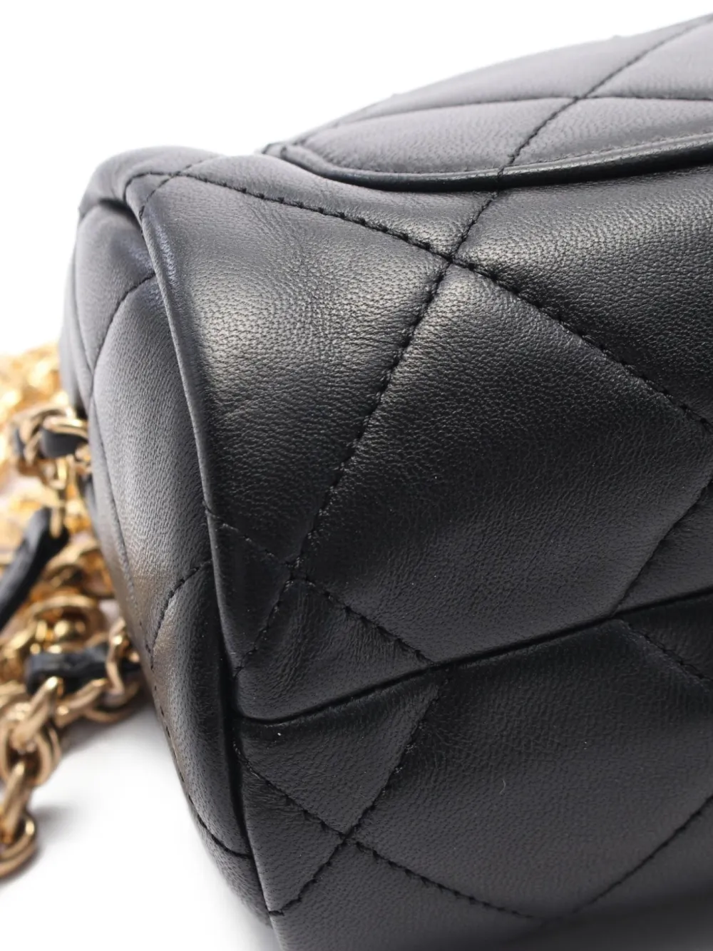 Pre-owned Chanel 2021 Mini Bowling Shoulder Bag