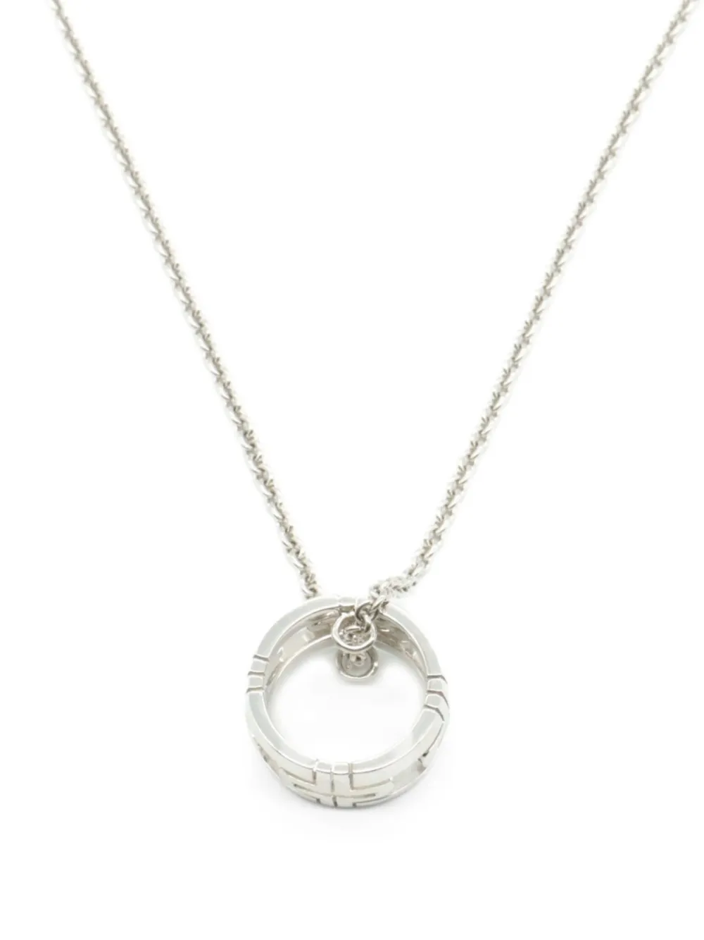 Bvlgari Pre-Owned 2010s パレンテシ ネックレス 18Kホワイトゴールド - シルバートーン Bvlgari Pre-Owned 2010s パレンテシ ネックレス 18Kホワイトゴールド - シルバートーン