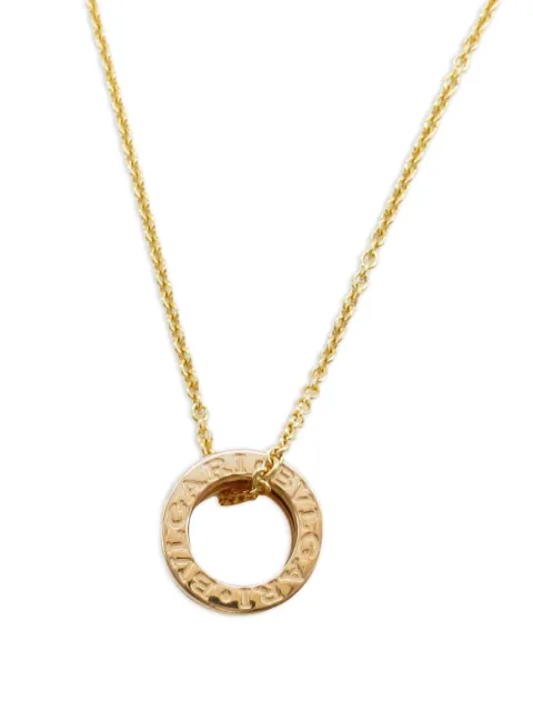 Bvlgari Pre-Owned 2010s 18K rose gold B Zero One necklace