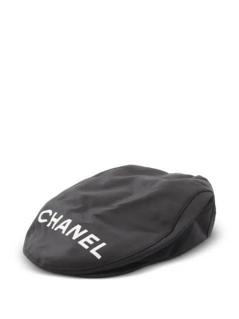 CHANEL Pre-Owned casquette à logo imprimé (1986-1988)