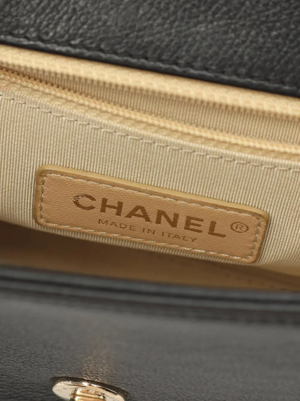 Pre-owned Chanel 2016-2017 Label Click Two-way Handbag