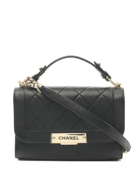 CHANEL Pre-Owned 2016-2017 Label Click two-way handbag 