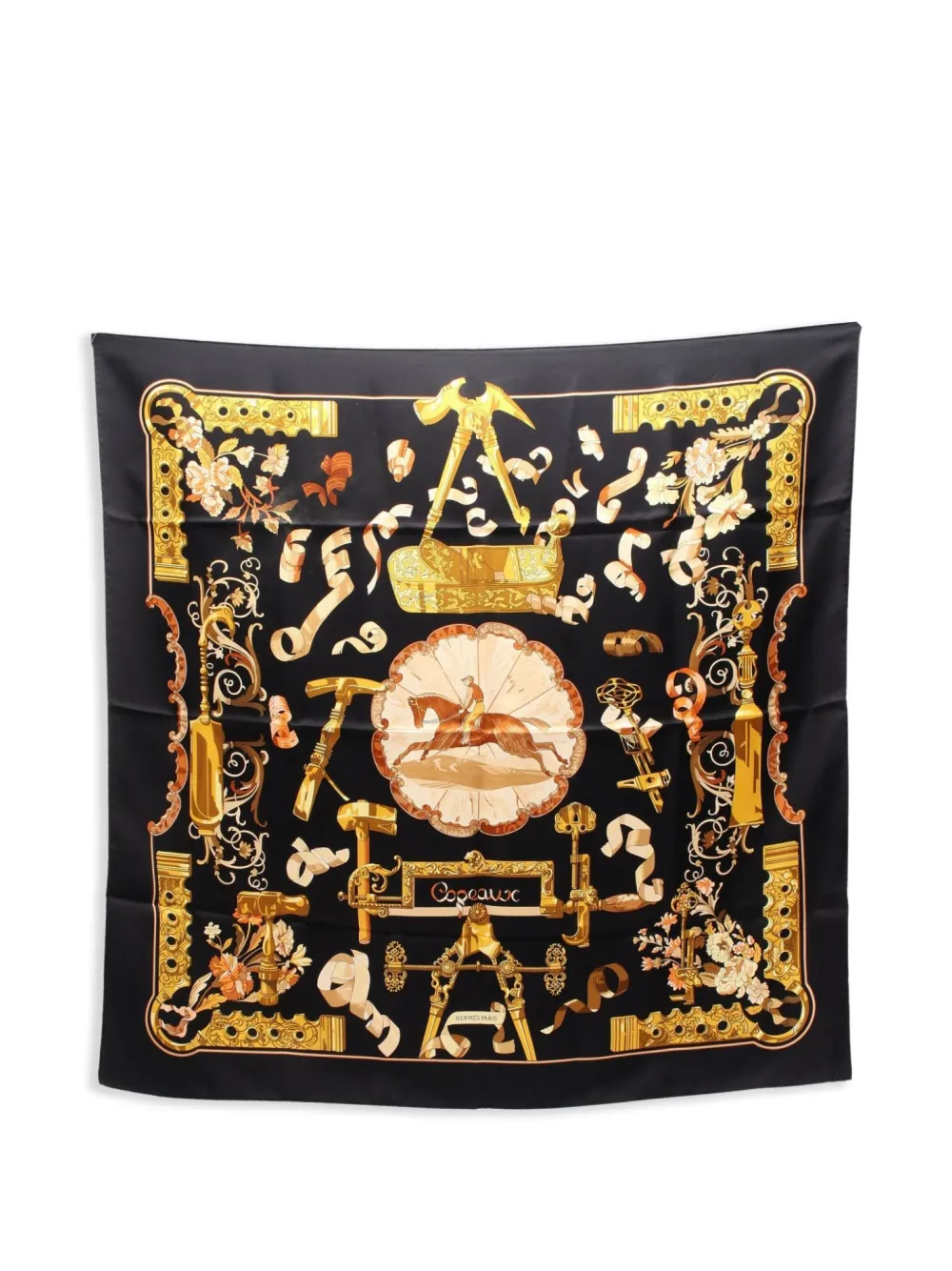 Pre-owned Hermes 2000s Copeaux Scarf