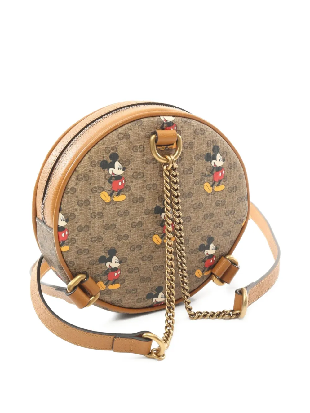 Pre-owned Gucci X Disney 2010s Mini Gg Supreme Backpack In Neutral