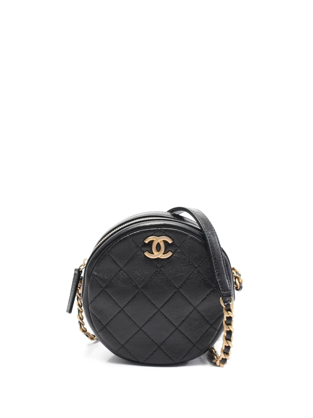 CHANEL Pre-Owned 2020-2021 mini matelassé leather shoulder bag | Black | Image 1
