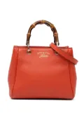 Gucci Pre-Owned 2016-2024 Mini Calfskin Bamboo Shopper satchel - Orange