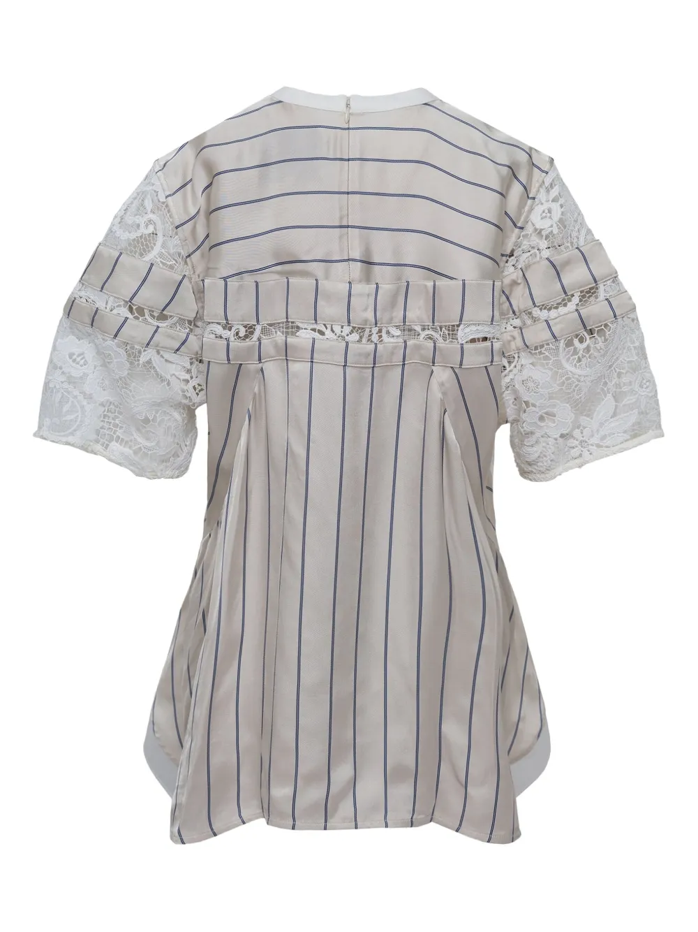 3.1 Phillip Lim striped lace-panel top Wit