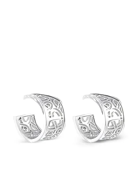 Poiray aretes Fil en oro blanco 2010