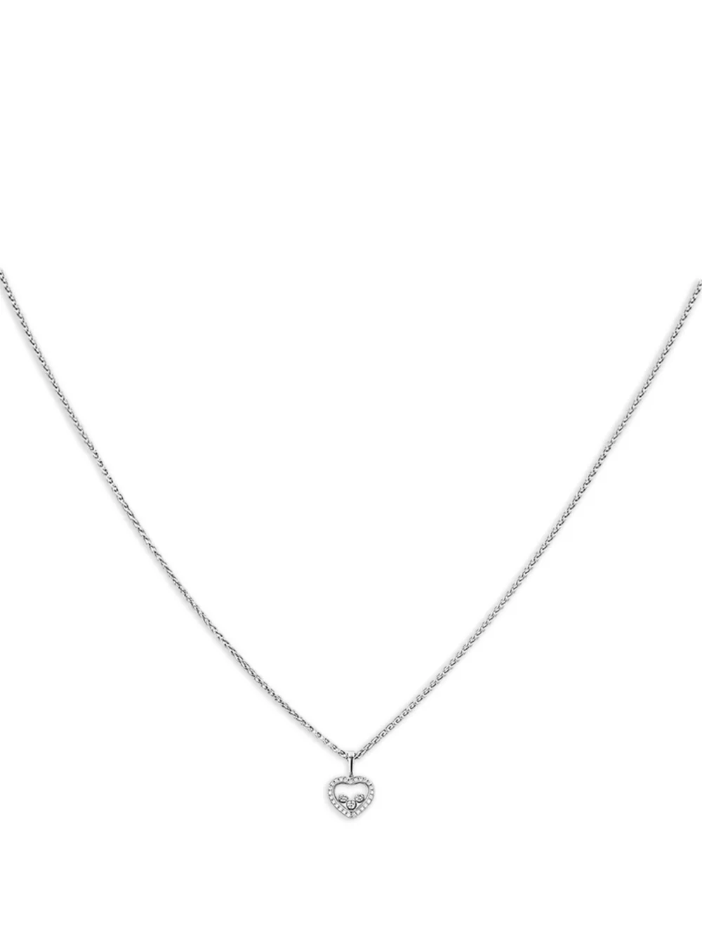 Chopard Pre-Owned 2020s white gold Happy Diamonds necklace | Image 2