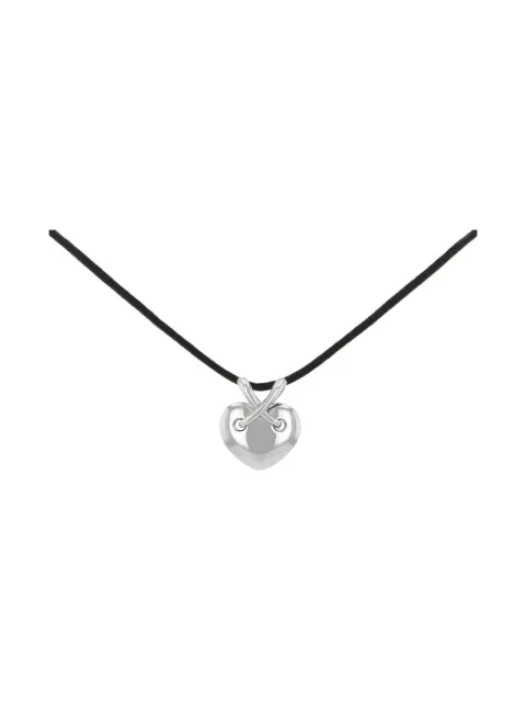 Chaumet pre-owned large white gold pendant necklace