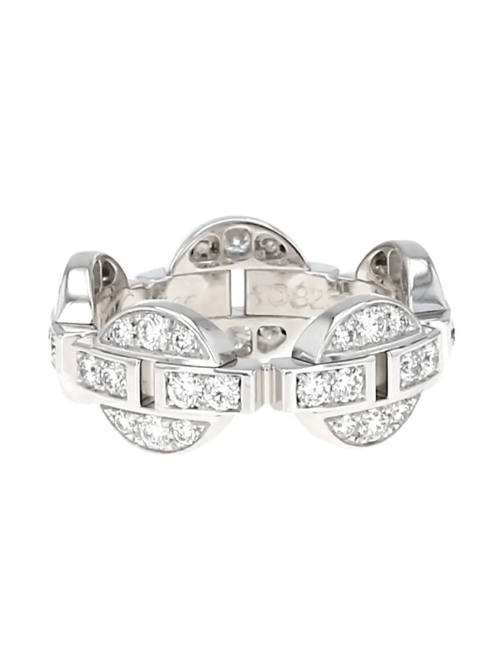 Pre-owned Cartier  18kt White Gold Himalia Diamond Ring