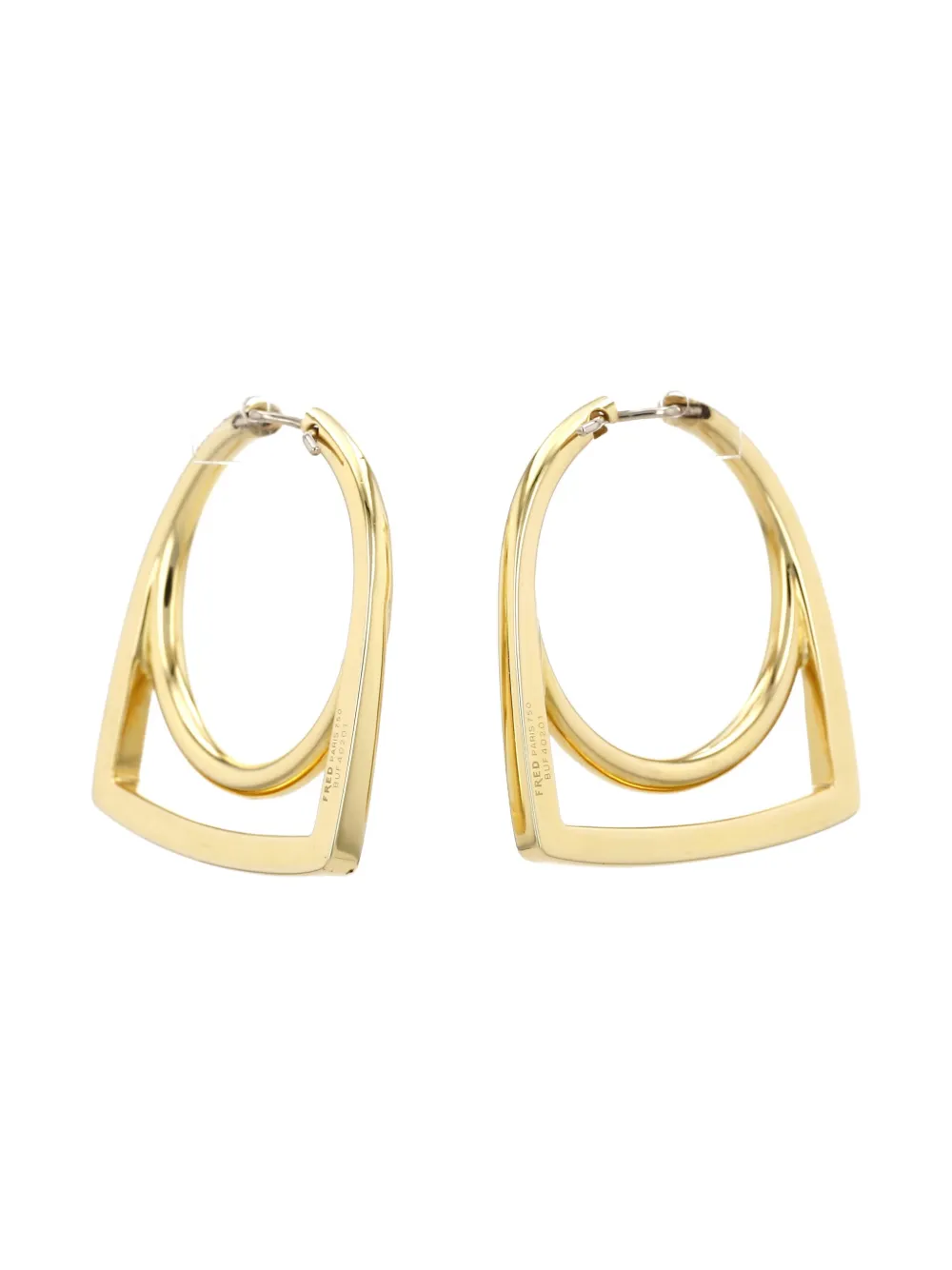 Pre-owned Fred 18kt Yellow Goldsuccess Earrings