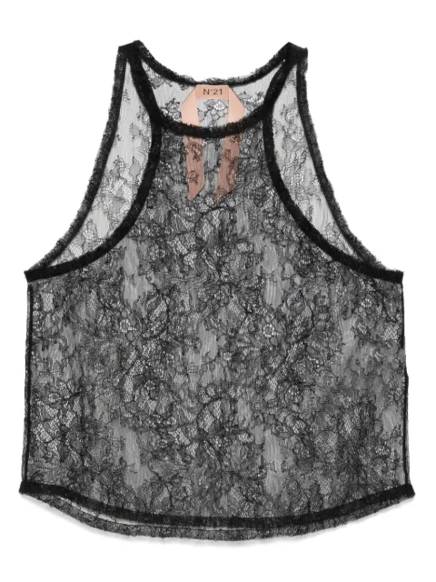 Nº21 floral-lace tank top 
