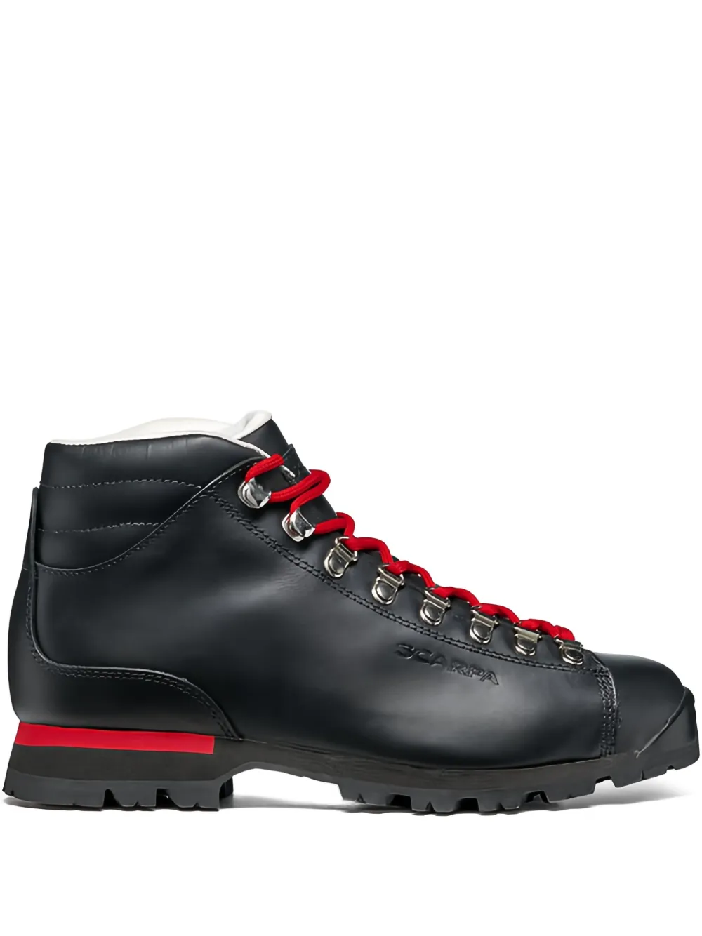 SCARPA leather lace-up boots - ブラック SCARPA leather lace-up boots - ブラック