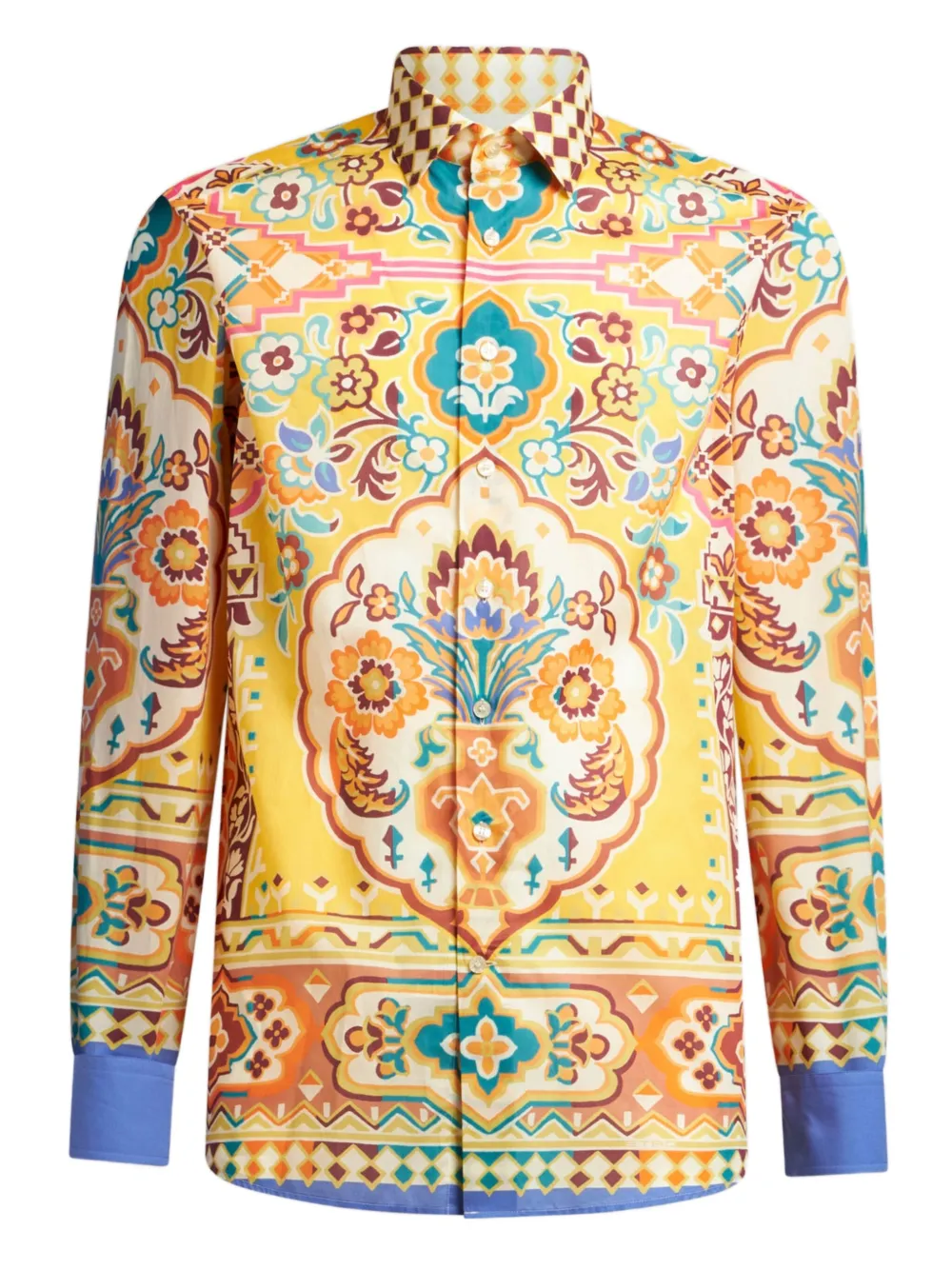 ETRO Overhemd met grafische print - Geel