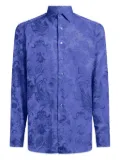 ETRO cotton jacquard shirt - Blue