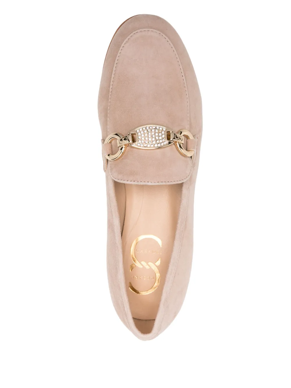 Casadei suede loafers Neutrals