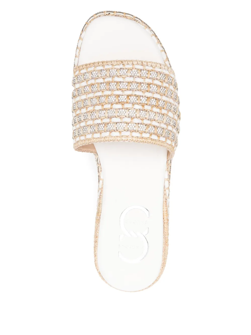 Casadei 60mm wedge-heel sandals Neutrals