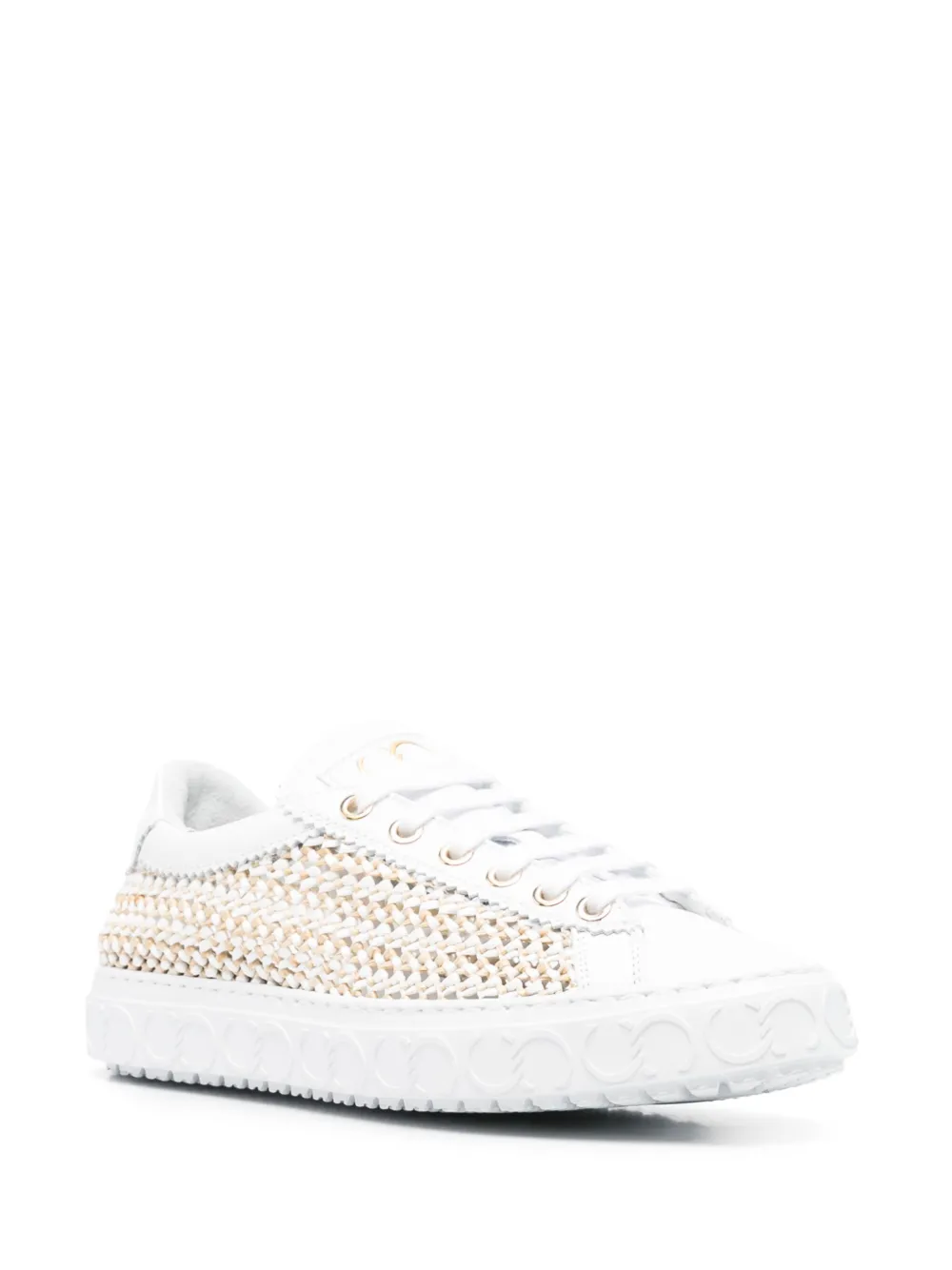 Casadei woven sneakers White