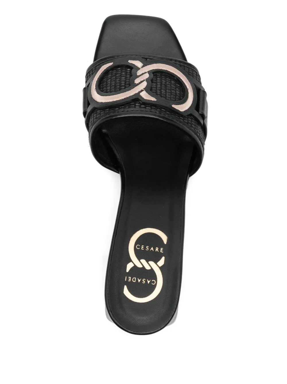 Casadei Leren sandalen Zwart