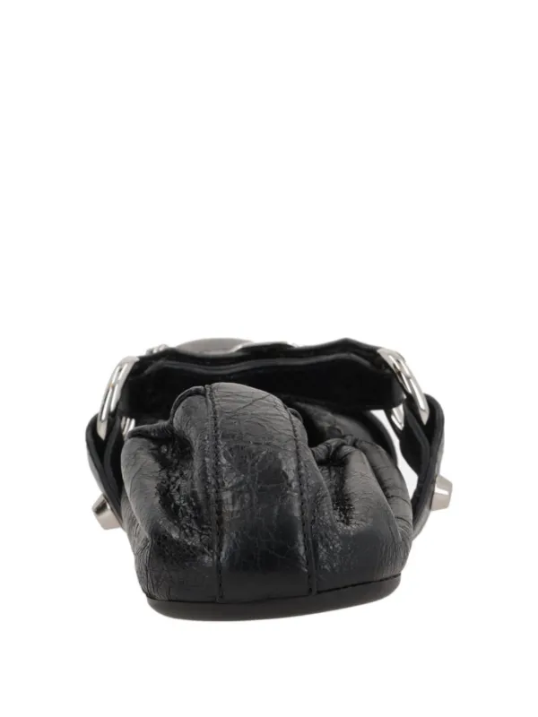 Balenciaga レザー フラットシューズ | ブラック | FARFETCH JP