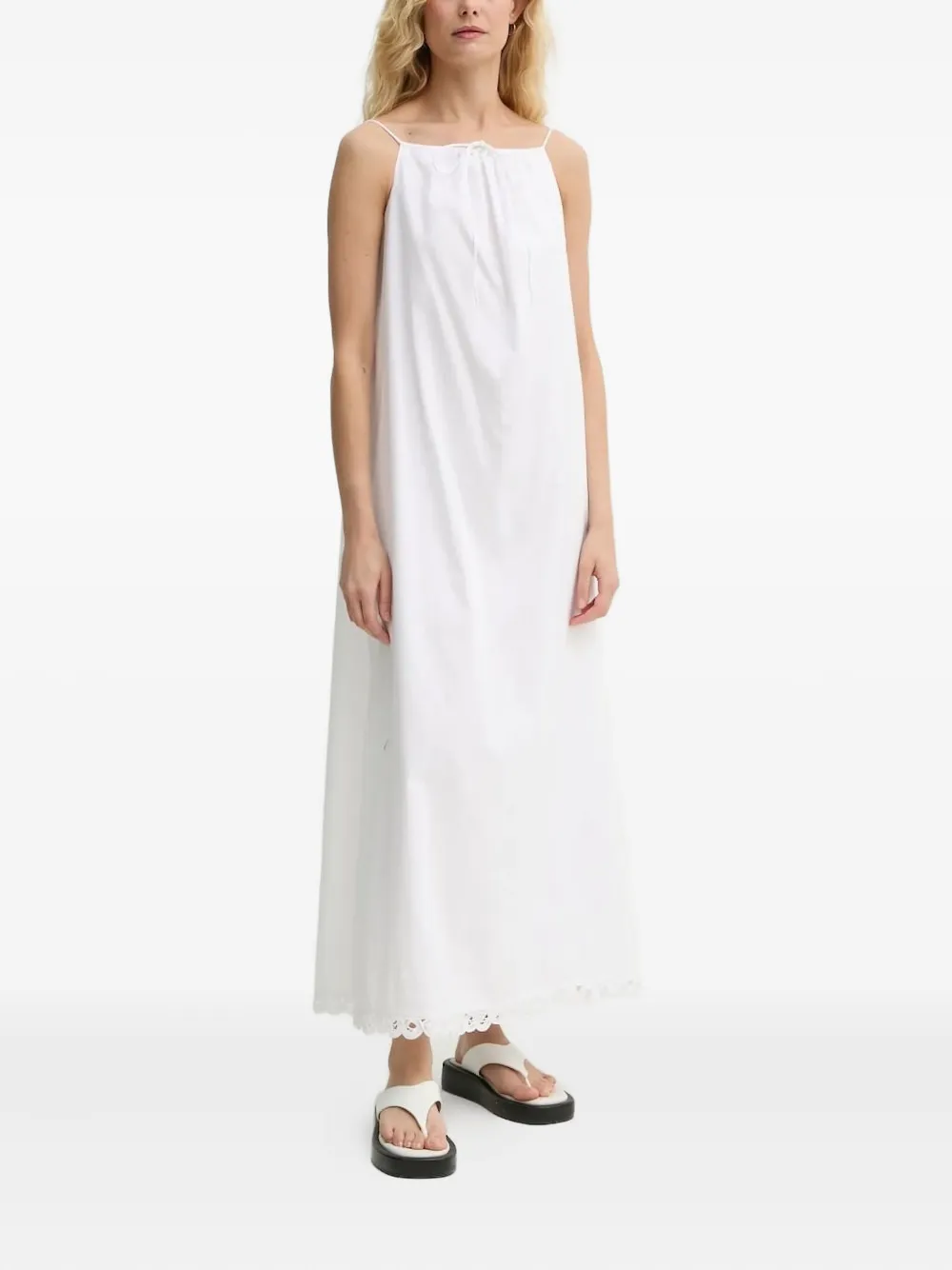 By Malene Birger Elizabeth Organic Cotton Maxi Dress In White