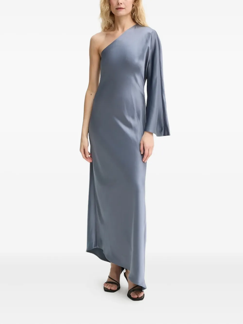 By Malene Birger Avilas One-shoulder Maxi Dress In Gray