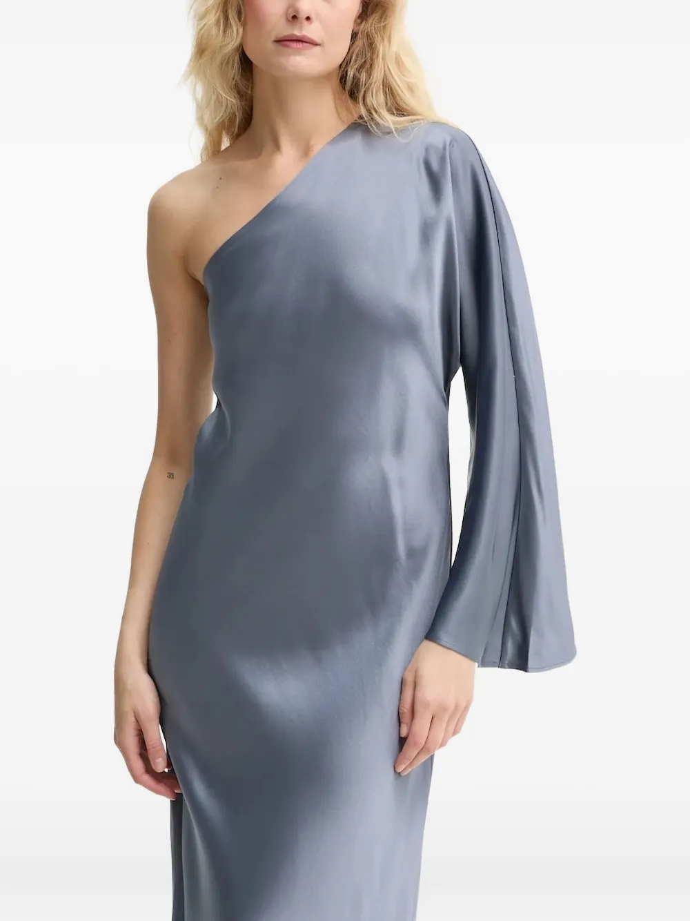By Malene Birger Avilas One-shoulder Maxi Dress In Gray
