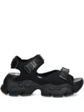 Buffalo Binary 0 chunky-sole platform sandals - Black