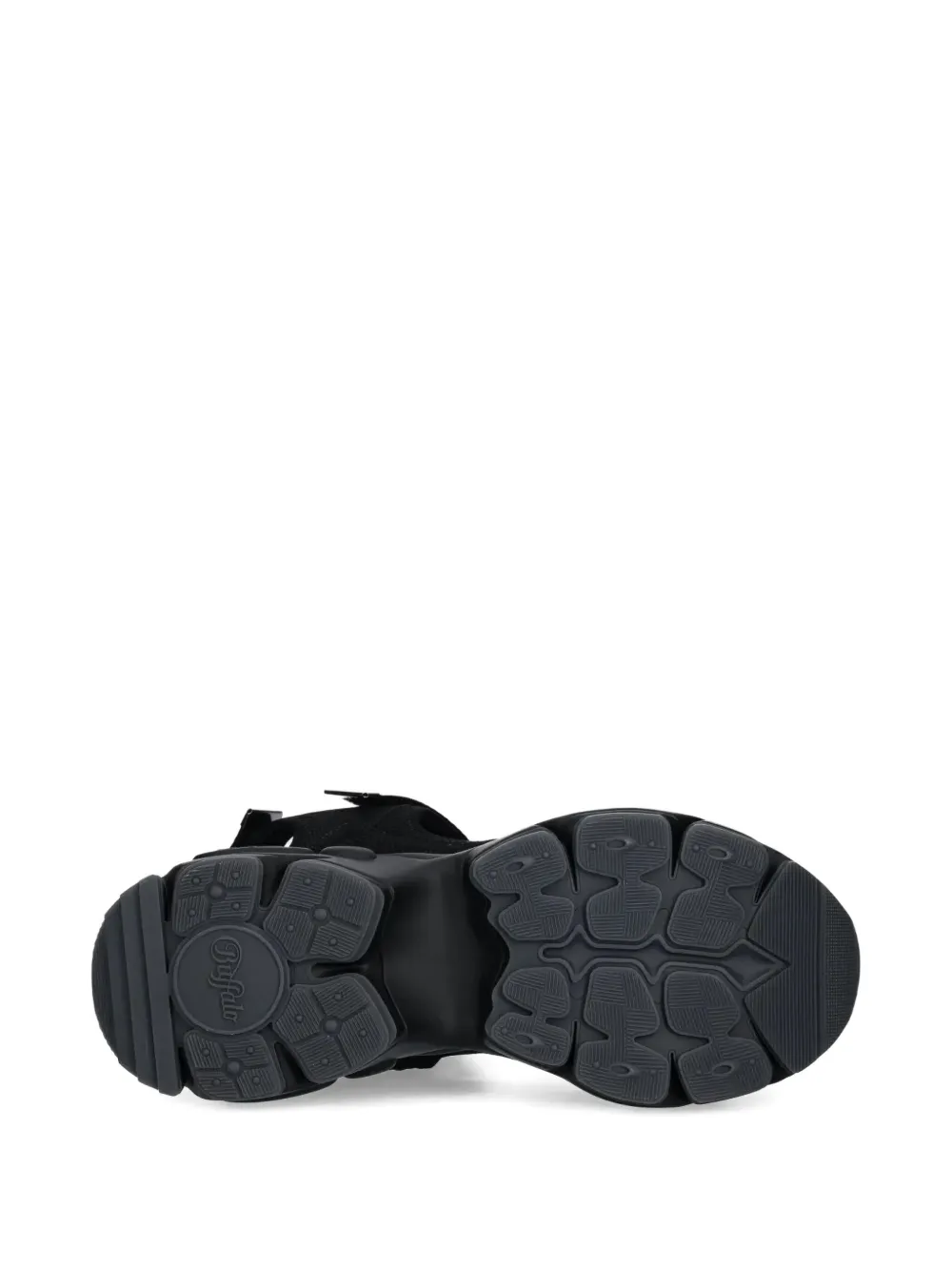 Buffalo Binary 0 chunky-sole platform sandals Black